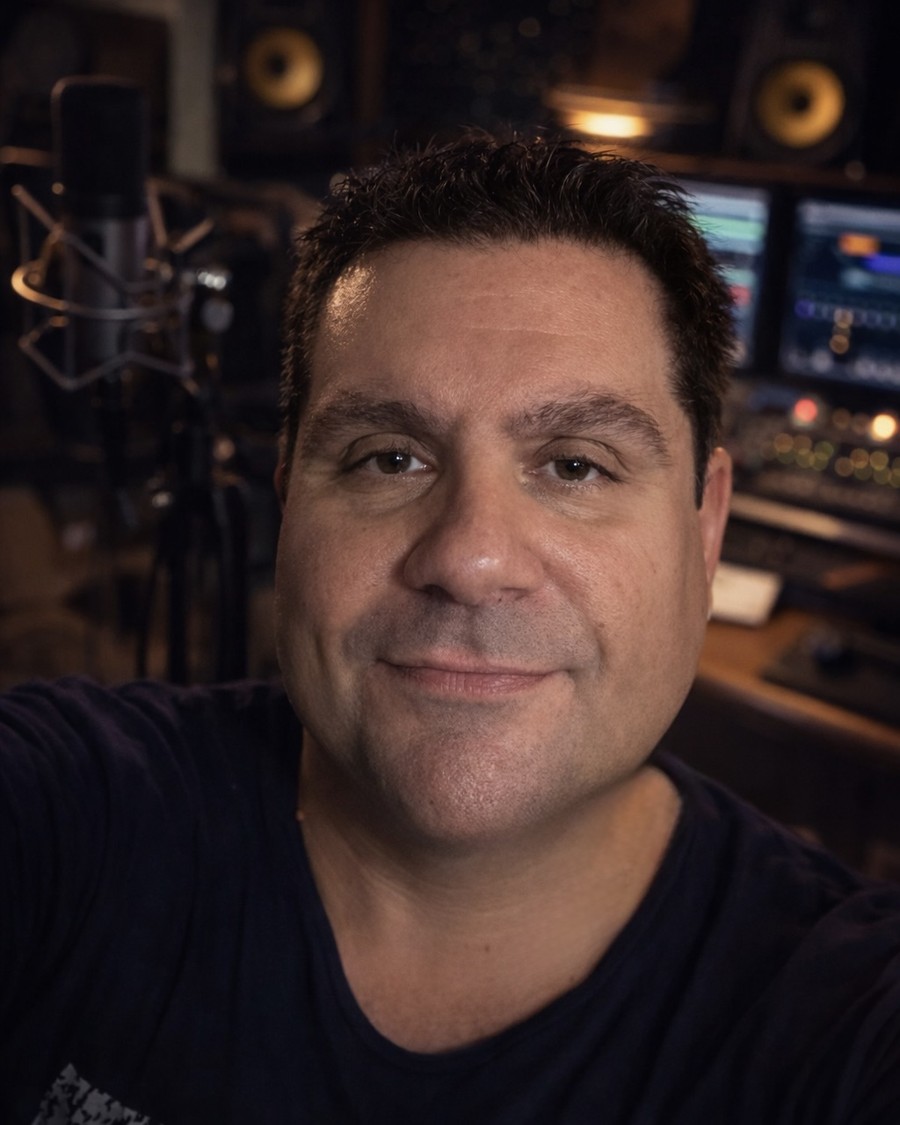 Lefteris Anastasopoulos in the studio